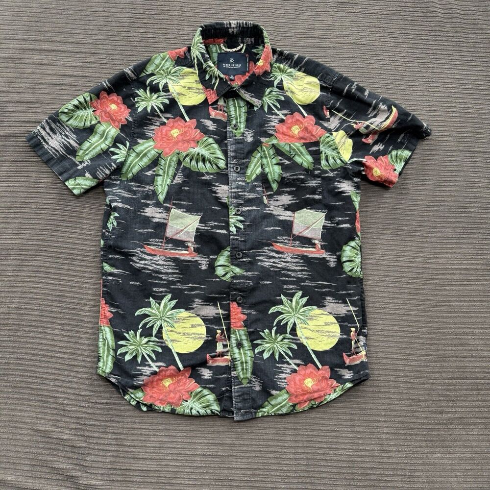 Roark Revival Hawaiian Shirt Men Small Floral Cotton Jamie Thomas‎ Capsule.